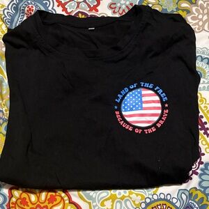 Land of the Free Black T-Shirt